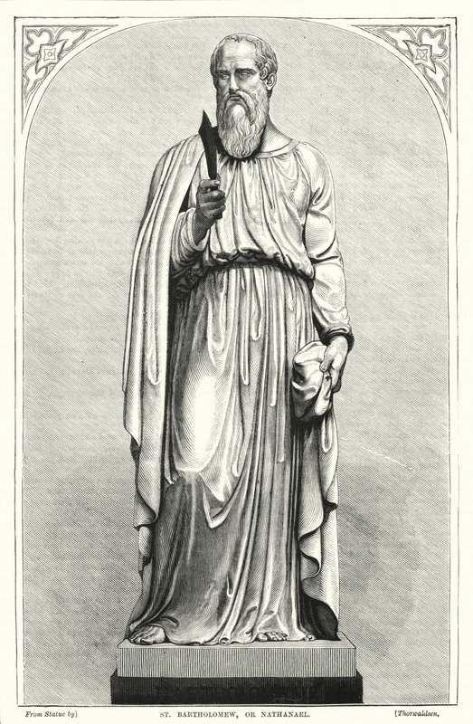 St Bartholomew, eller Nathanael (gravering) av English School