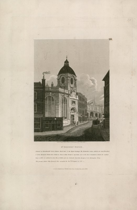 St Bennet Finck, Threadneedle Street, London av English School