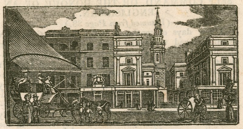 St Brides Church, Fleet Street, London av English School