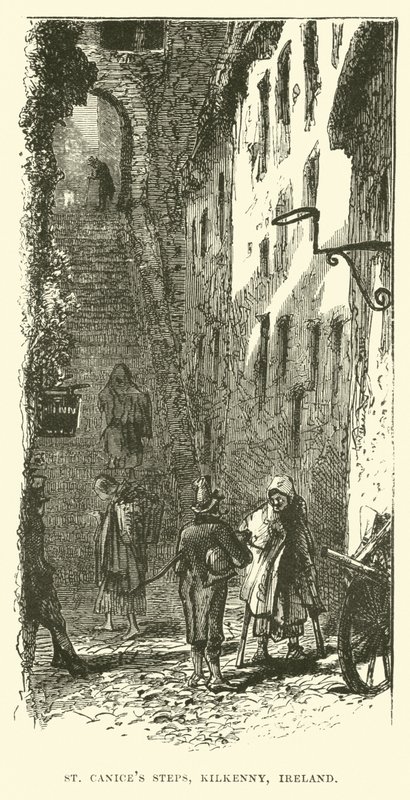 St Canices Steps, Kilkenny, Irland av English School