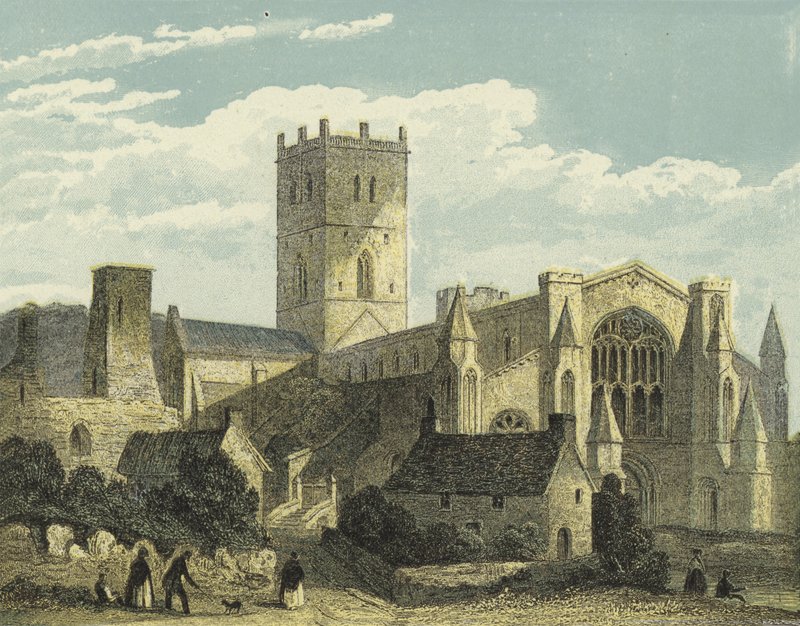 St Davids Cathedral, North West View av English School