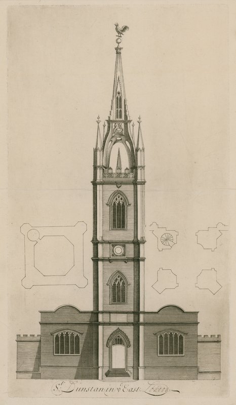 St Dunstan i øst, London av English School