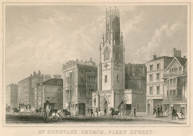 St Dunstans kirke, Fleet Street, London av English School