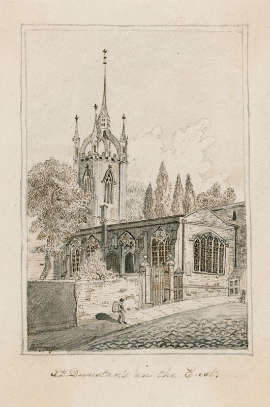 St Dunstans i øst, London av English School