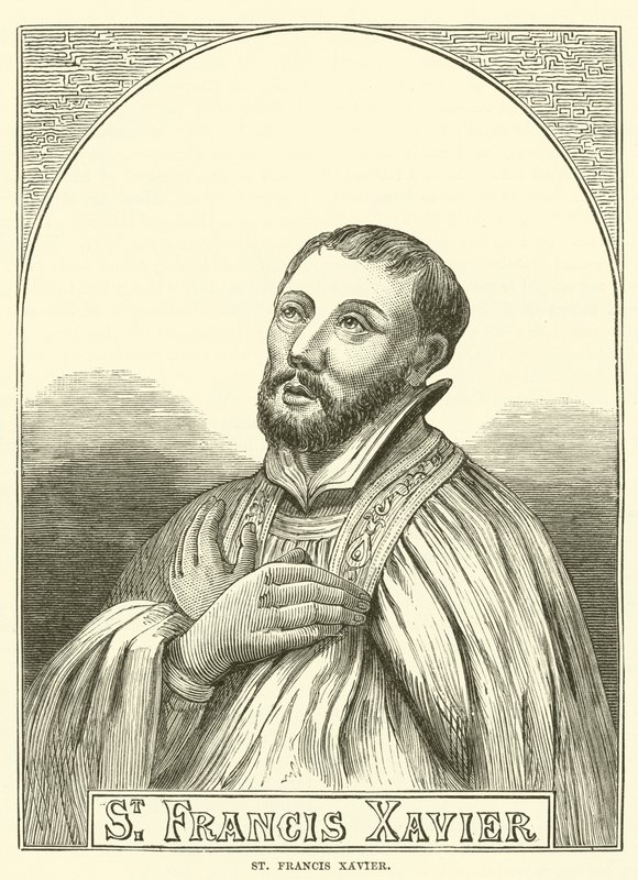 St Francis Xavier (gravering) av English School