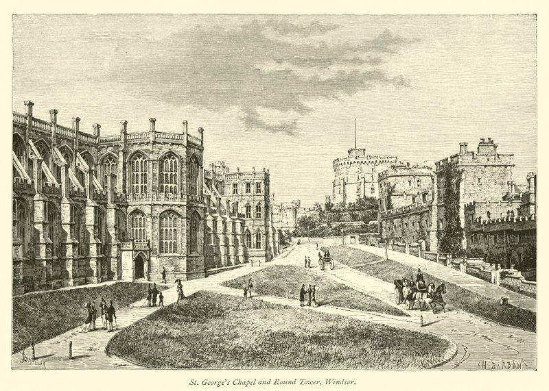 St Georges kapell og runde tårn, Windsor av English School