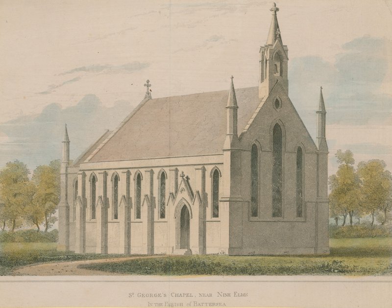 St Georges Chapel i Parish of Battersea av English School