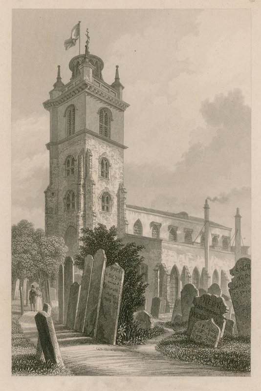 St Giles, Cripplegate, London av English School