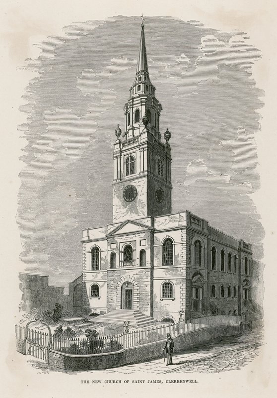 St Jamess kirke, Clerkenwell av English School