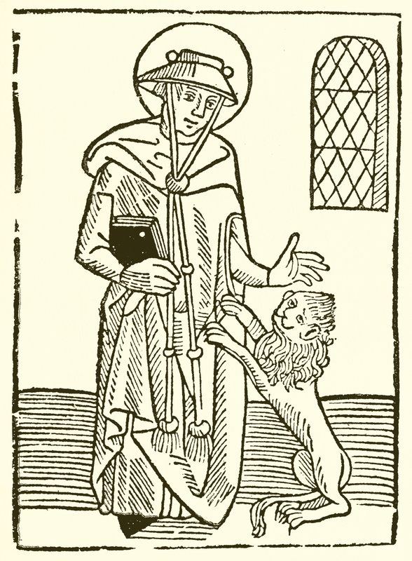 St. Hieronymus og hans løve av English School