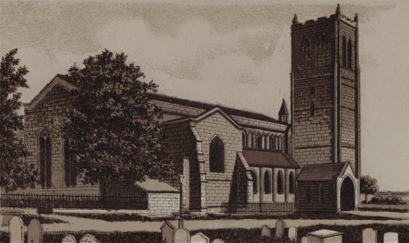 Johanneskirken (litho) av English School