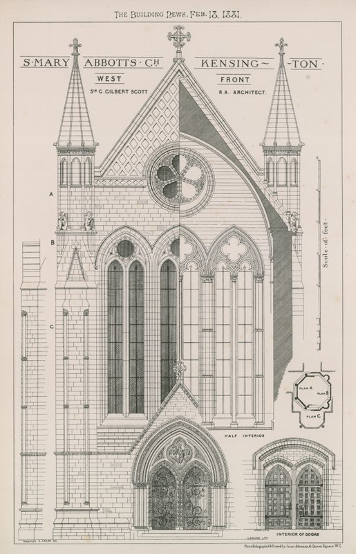 St Mary Abbots Church, Kensington av English School