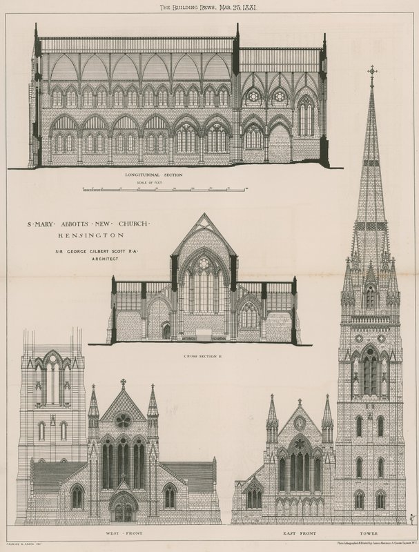 St Mary Abbots nye kirke, Kensington av English School