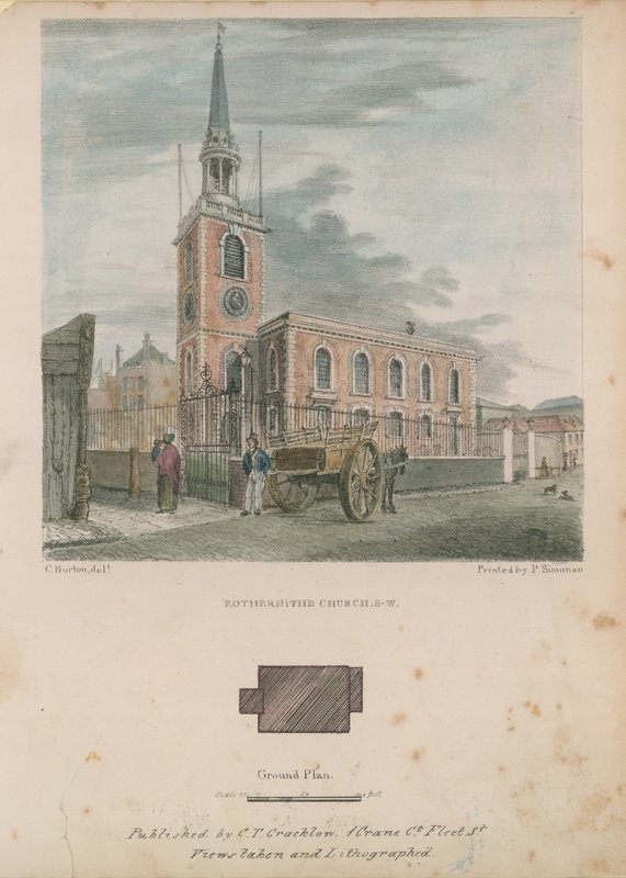 St Marys kirke i Rotherhithe av English School
