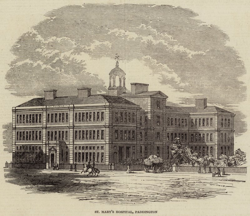 St Mary's Hospital, Paddington (gravering) av English School