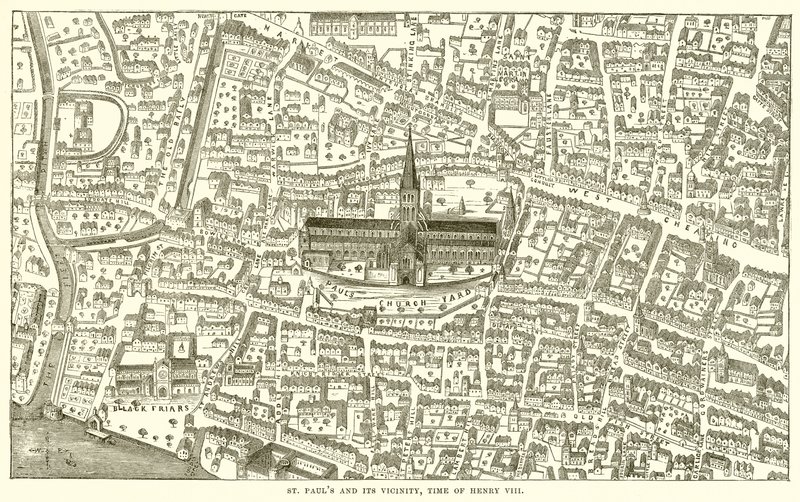 St. Pauls og dens nærhet, Henry VIIIs tid av English School