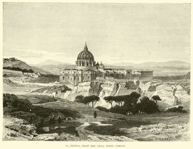 St Peters, fra Villa Doria Pamfili av English School