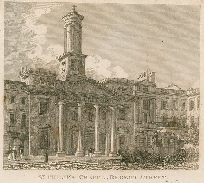 St Philips Chapel, Regent Street, London av English School