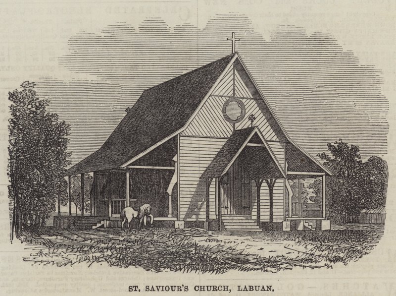 Frelserens kirke, Labuan (gravering) av English School