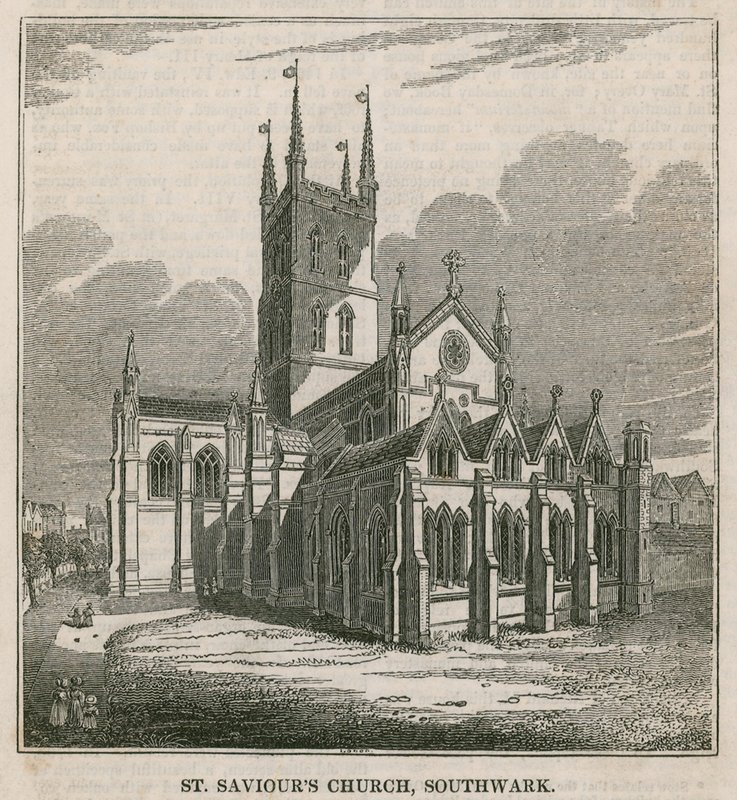 St Savios Church, Southwark, Surrey av English School