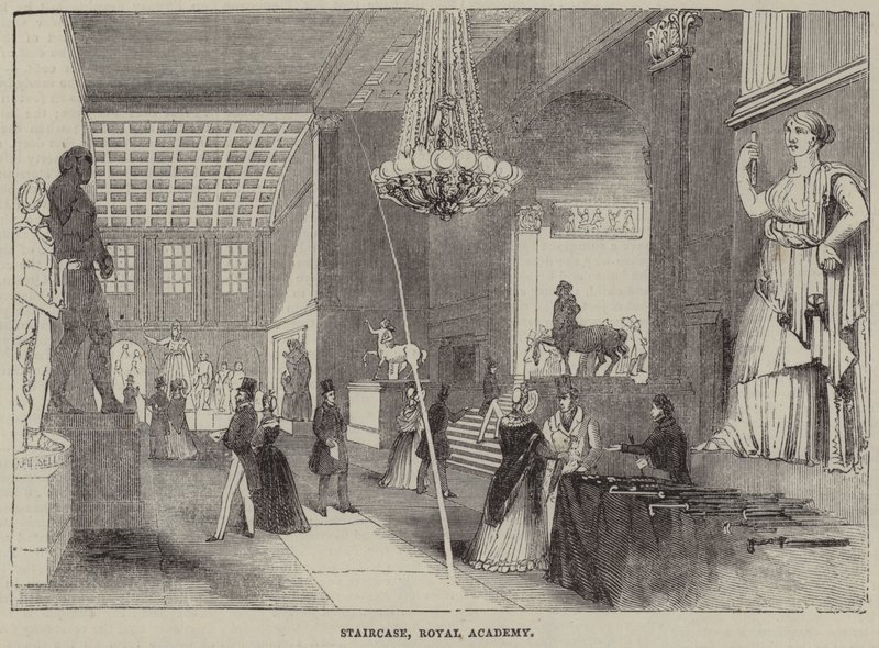 Staircase, Royal Academy, London av English School