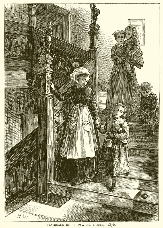 Trappen til Cromwell House, 1876 av English School