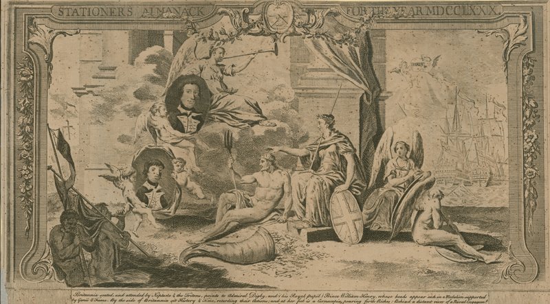 Almanakk for brevpapir for året 1780 av English School