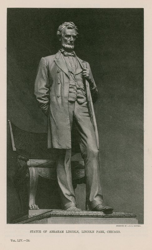 Statue av Abraham Lincoln av English School