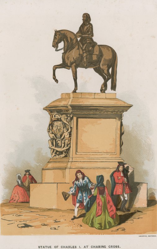 Statue av Charles I av English School