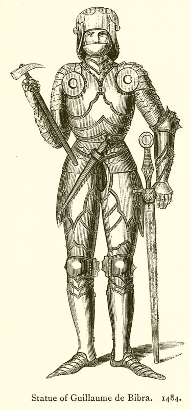 Statue av Guillaume de Bibra. 1484 av English School