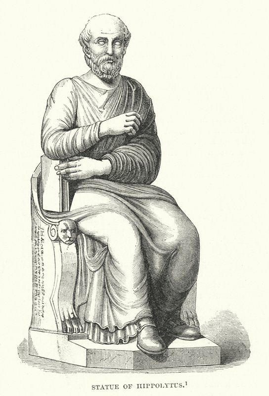Statue av Hippolytus (gravering) av English School