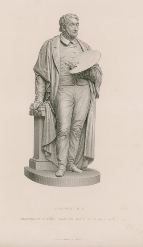 Statue av JMW Turner av English School