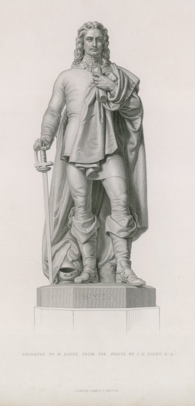 Statue av John Hampden av English School