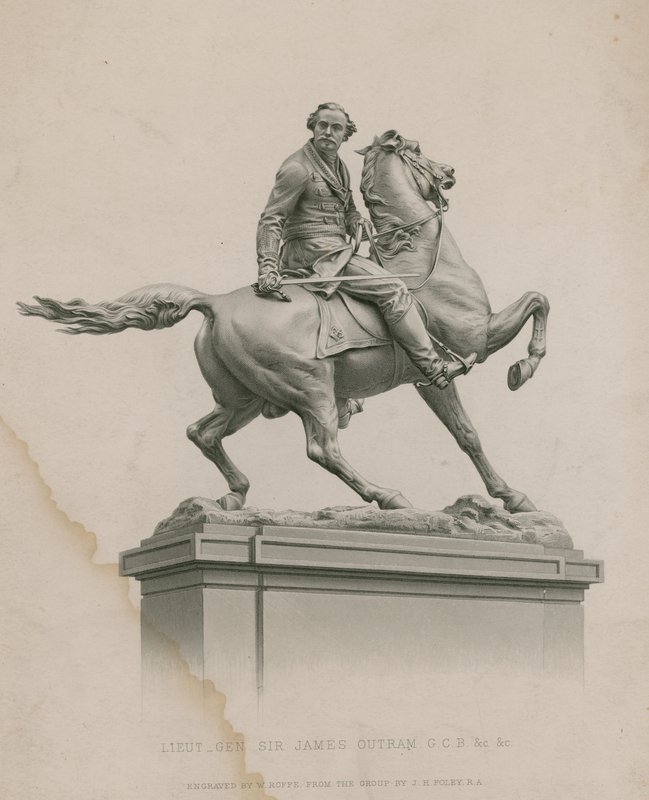 Statue av generalløytnant Sir James Outram, GCB, Calcutta av English School