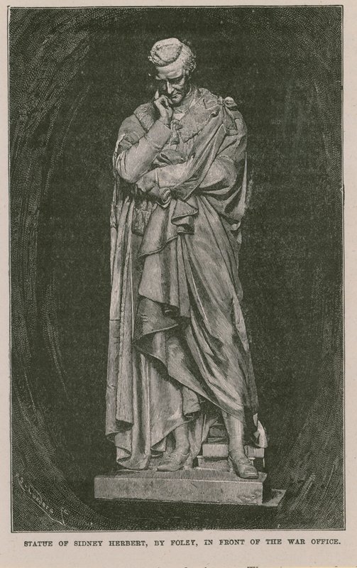 Statue av Sidney Herbert av English School