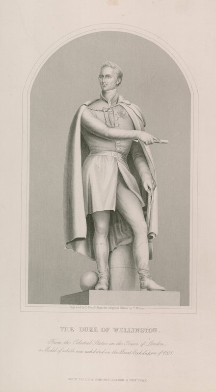 Statue av hertugen av Wellington av English School