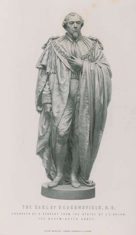 Statue av jarlen av Beaconsfield av English School