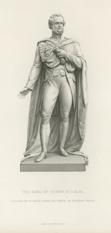 Statue av jarlen av Derby av English School