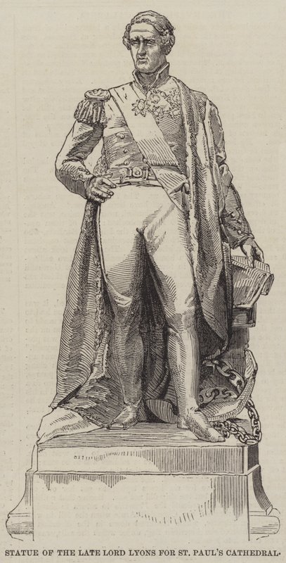 Statue av avdøde Lord Lyons for St Paul