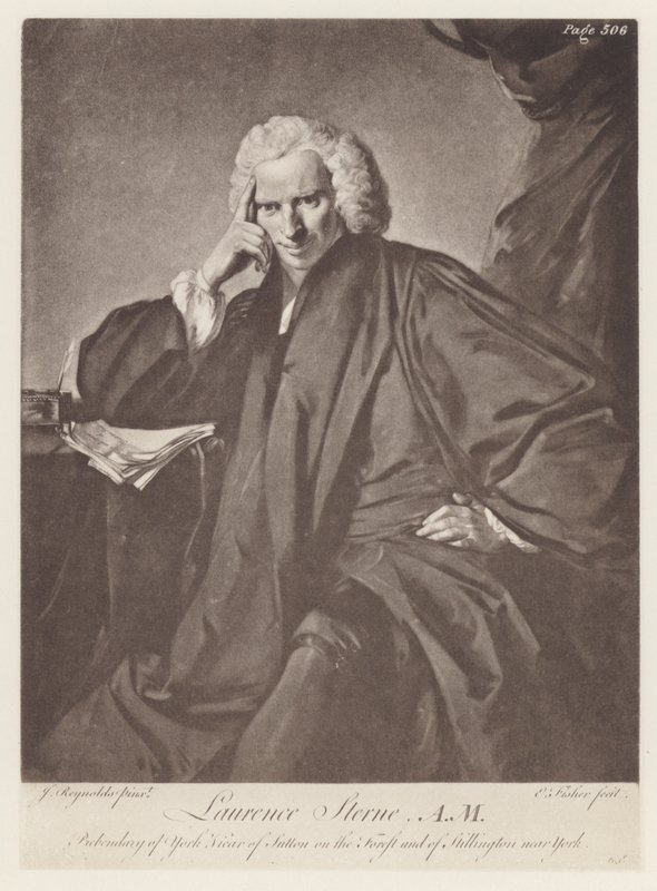 Sterne, Laurence (litho) av English School