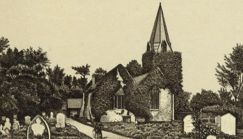 Stoke Poges kirke av English School
