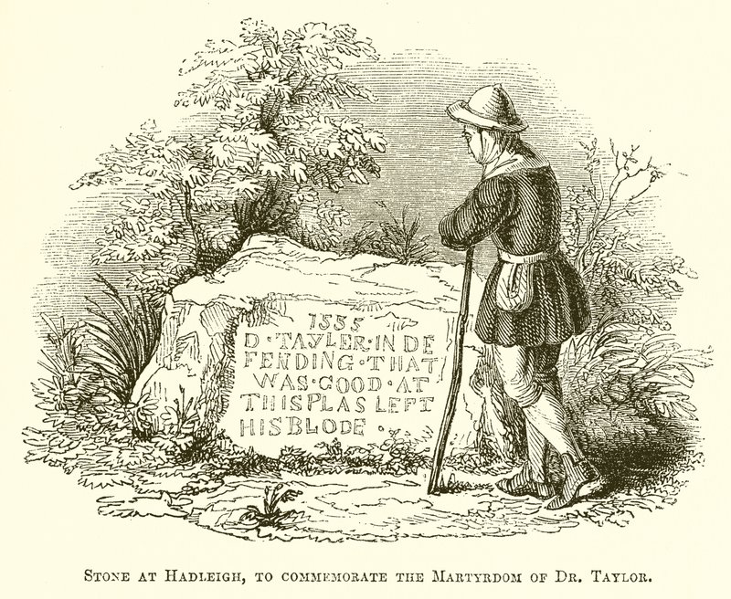 Stone ved Hadleigh, for å minnes martyrdøden til Dr. Taylor av English School