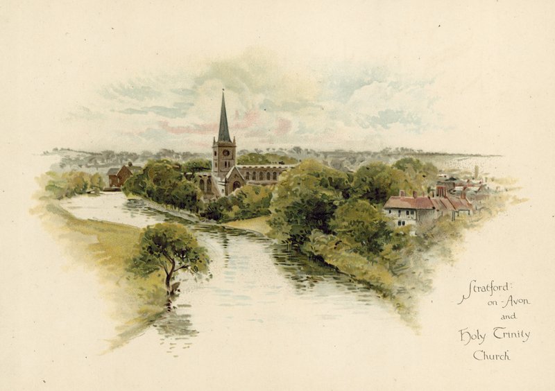 Stratford-upon-Avon og Holy Trinity Church av English School