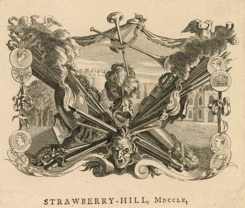 Strawberry Hill, London, 1760 av English School