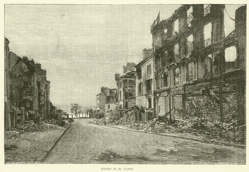 Gate i St Cloud, november 1870 av English School