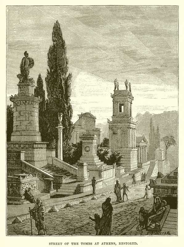 Street of the Tombs i Athen, restaurert av English School