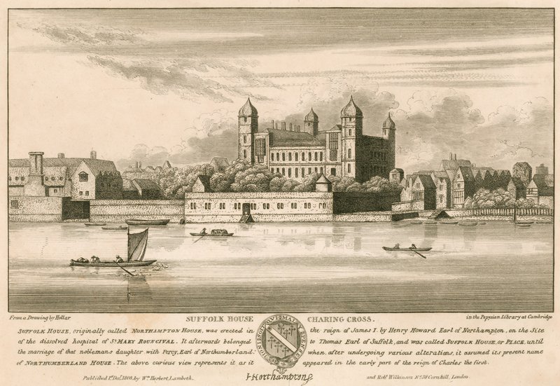 Suffolk House (senere Northampton House og Northumberland House), Charing Cross, London av English School