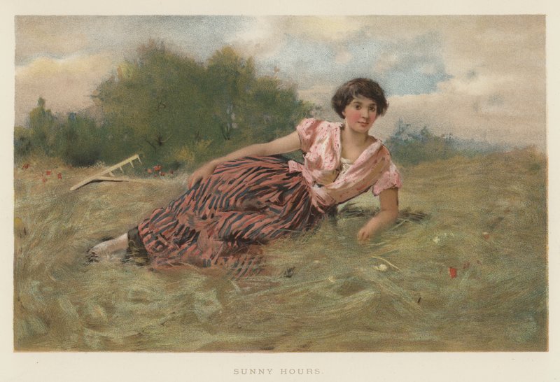 Sunny Hours (chromolitho) av English School