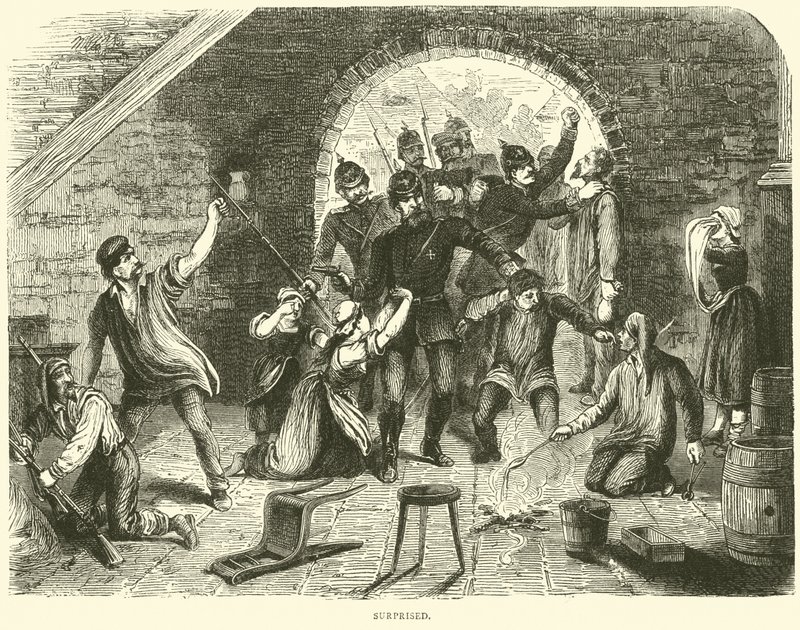 Overrasket, januar 1871 av English School
