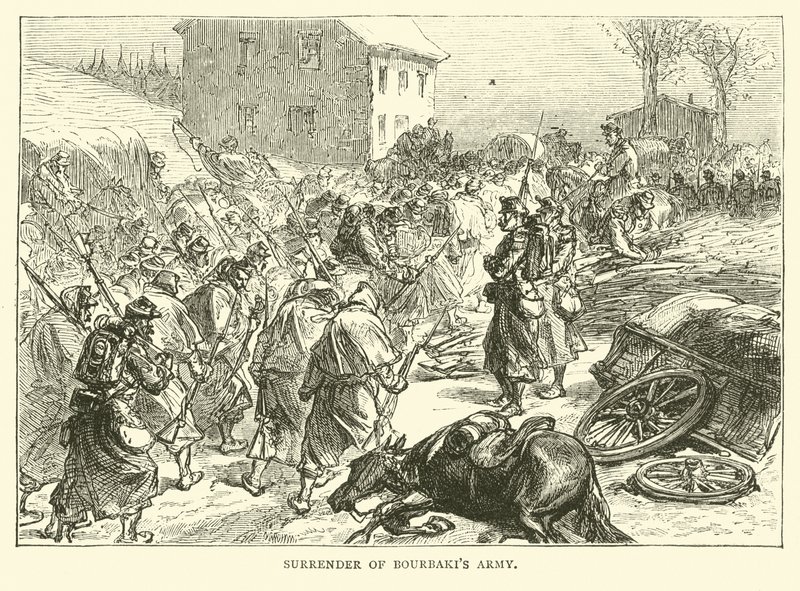 Overgivelse av Bourbakis-hæren, januar 1871 av English School